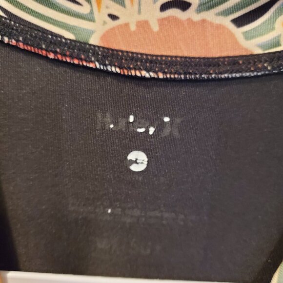 Hurley Tropical Floral One-Piece Swimsuit & matching Rash Guard! XL - Picture 8 of 9